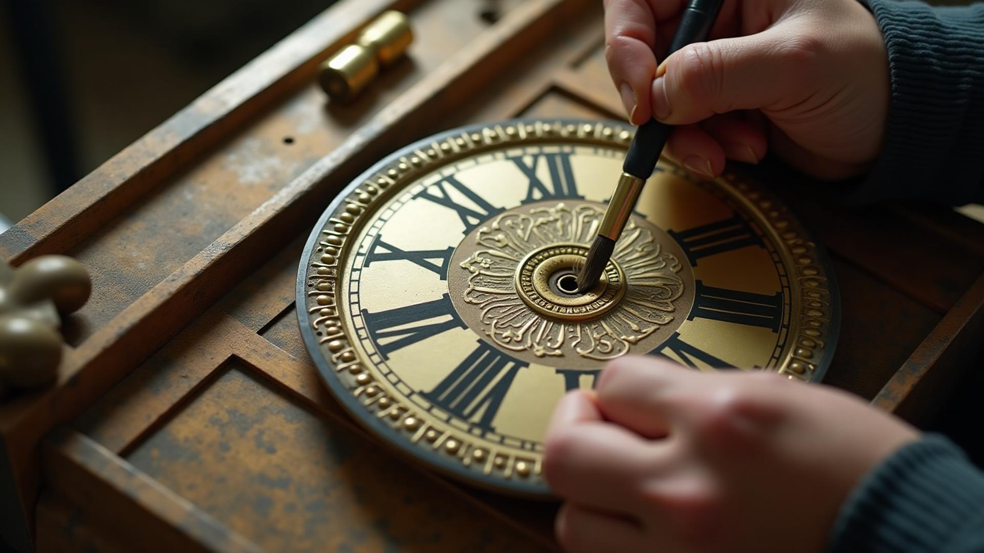 Dial restoration work