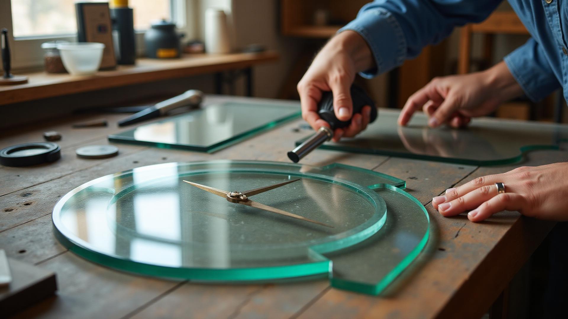 Professional glass replacement workshop