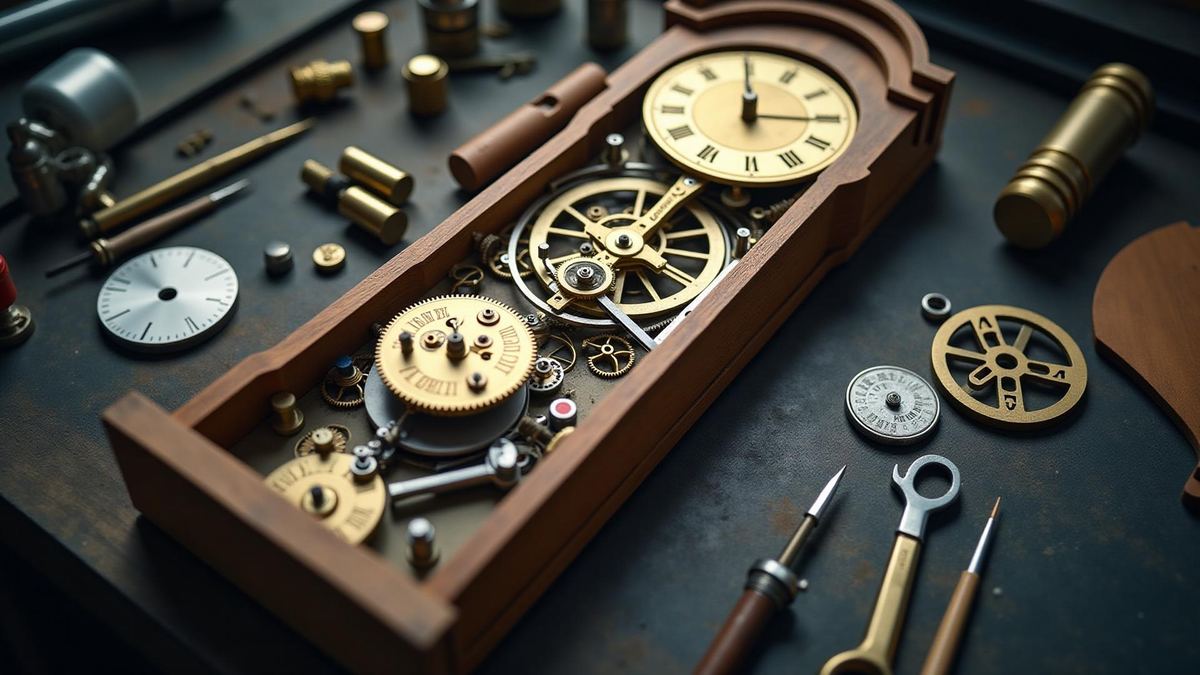 Clock movement overhaul workspace