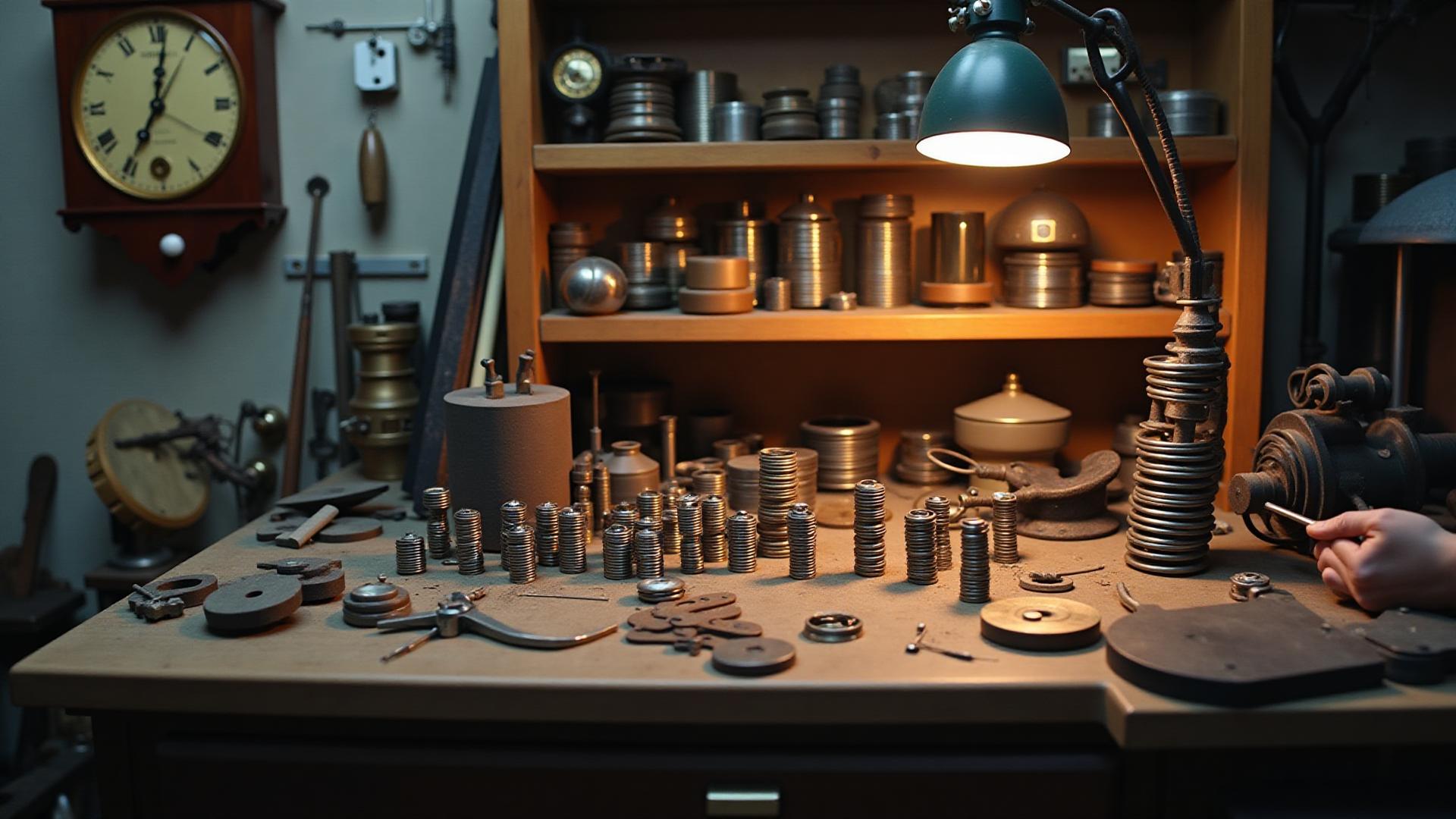 Professional spring repair workshop